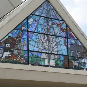 campana chapel front window view