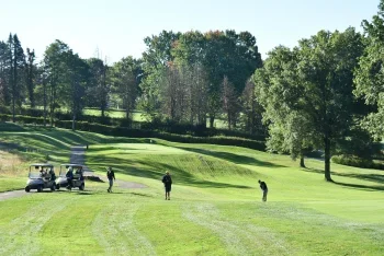 Golfers on golf course