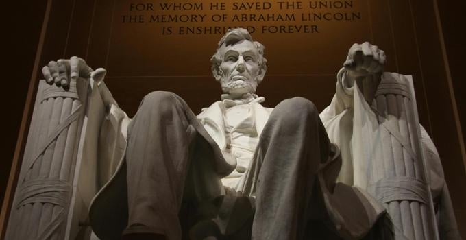 Lincoln Memorial statue